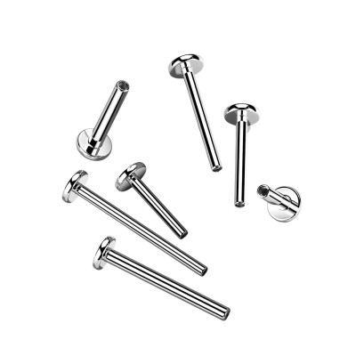 Poste Labret Base 4mm con Rosca Interna de Titanio Grado Implante