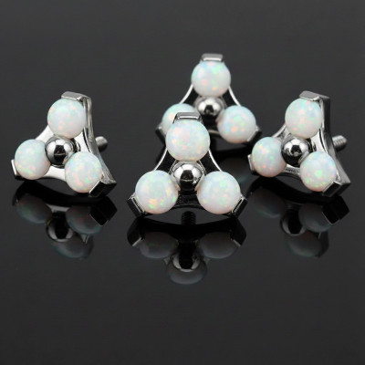 Implant Grade Titanium Internally Threaded Opal Trinity Triangle Top