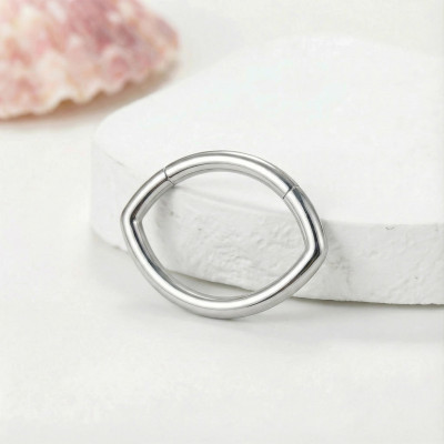 Implant Grade Titanium Oval Hinged Segment Hoop Ring