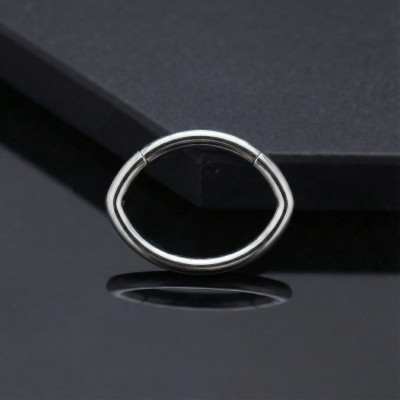 Implant Grade Titanium Oval Hinged Segment Hoop Ring