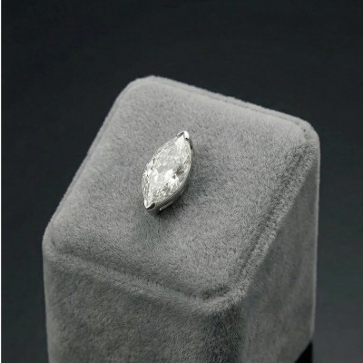 Implant Grade Titanium Internally Threaded Marquise CZ Top