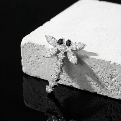 Top de Zircônias em Libélula de Titânio Grau Implante com Rosca Interna