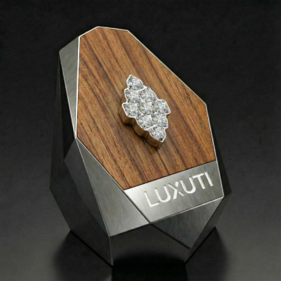 Top com Forma de Diamante com Zircônias Engastadas em Titânio Grau Implante com Rosca Interna