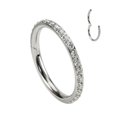 Aro con Bisagra de Titanio Grado Implante y Exterior de Circonitas