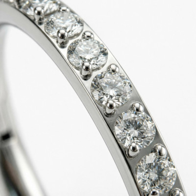 Implant Grade Titanium Hinged Segment Hoop Ring With Outward Facing Pave CNC Set CZ