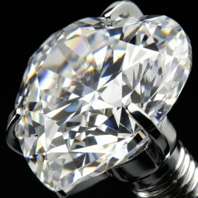 Top Corazón de Circonita en Garras de Titanio Grado Implante con Rosca Interna