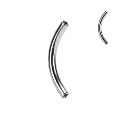 Curved Barbell mit Innengewinde aus Implantat-Titan