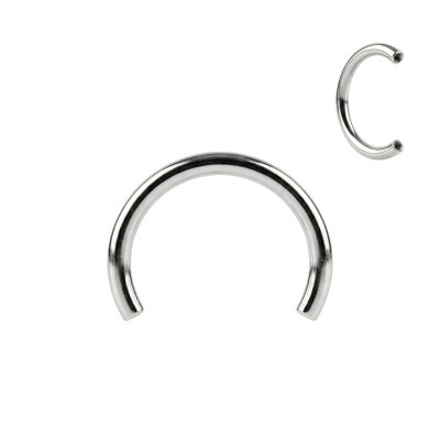 Titanium Internally Threaded Horseshoe Circular Barbell Pins