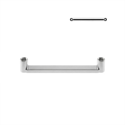 Barre Subcutanée Plate à Filetage Interne en Titane Grade Implant