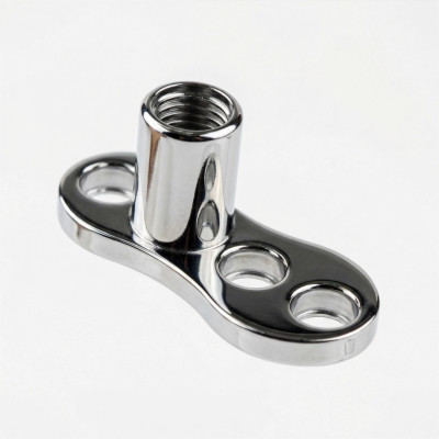 Ancrage Dermique 3 Orifices à Filetage Interne en Titane Grade Implant