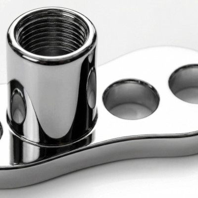 Ancrage Dermique 3 Orifices à Filetage Interne en Titane Grade Implant