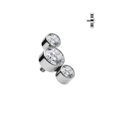 Top 3 Zircones Sertis Biseautés en Titane Grade Implant Filetage Interne