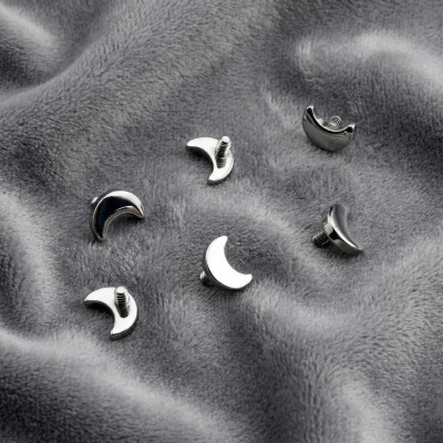 Top Luna Creciente Plana de Titanio Grado Implante con Rosca Interna