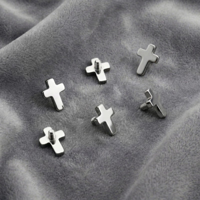 Implant Grade Titanium Internally Threaded Flat Cross Top
