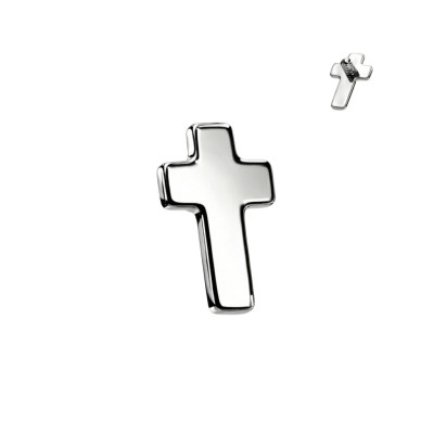 Implant Grade Titanium Internally Threaded Flat Cross Top