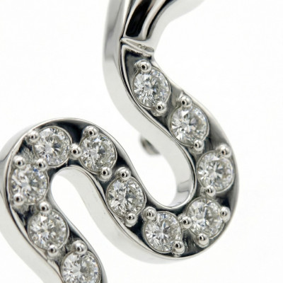Implant Grade Titanium Internally Threaded CZ Pave Snake Top