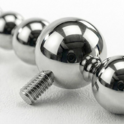 Top Courbe avec Boules 7 Sphères en Titane Grade Implant Filetage Interne