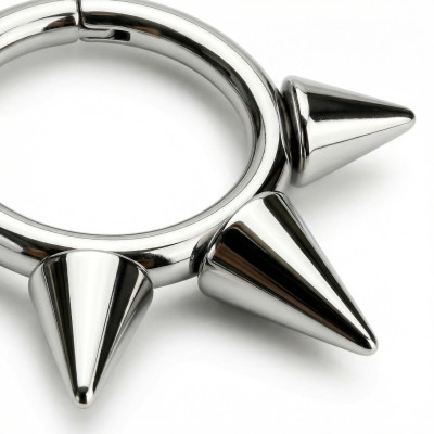 Implant Grade Titanium Hinged Segment Hoop Ring With 3 Spikes