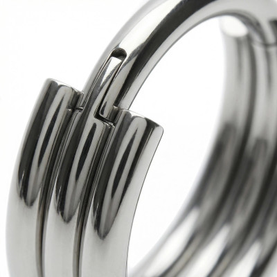 Argola Segmentada com Dobradiça com Tripla Argola Empilhada de Titânio Grau Implante