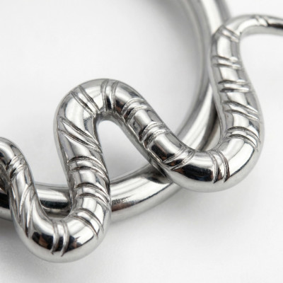 Argola com Serpente e Dobradiça de Titânio Grau Implante
