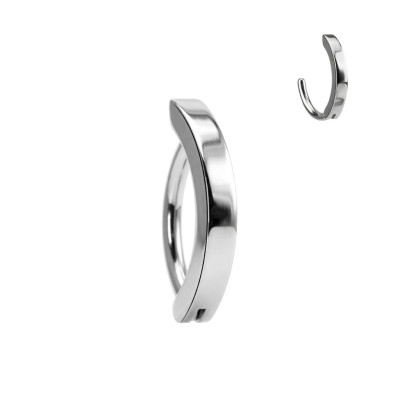 Implant Grade Titanium Hinged Hoop Belly Button Ring