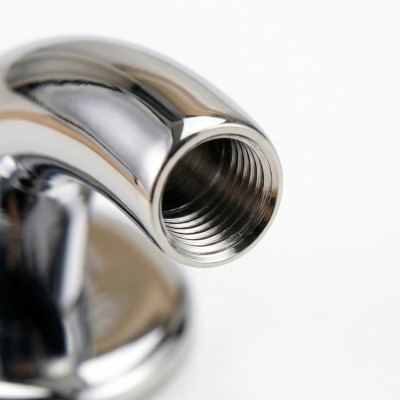 Haste Curva com Base Plana e Rosca Interna em Titânio Grau Implante